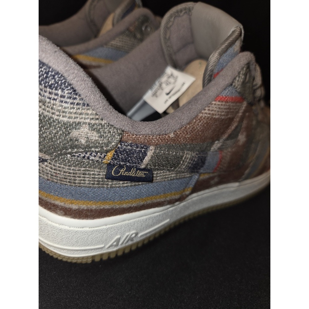 Nike Air Force 1 (low) x Pendleton Brown 2020 Mens 9 Pendelton Wool RARE! - Picture 10 of 14